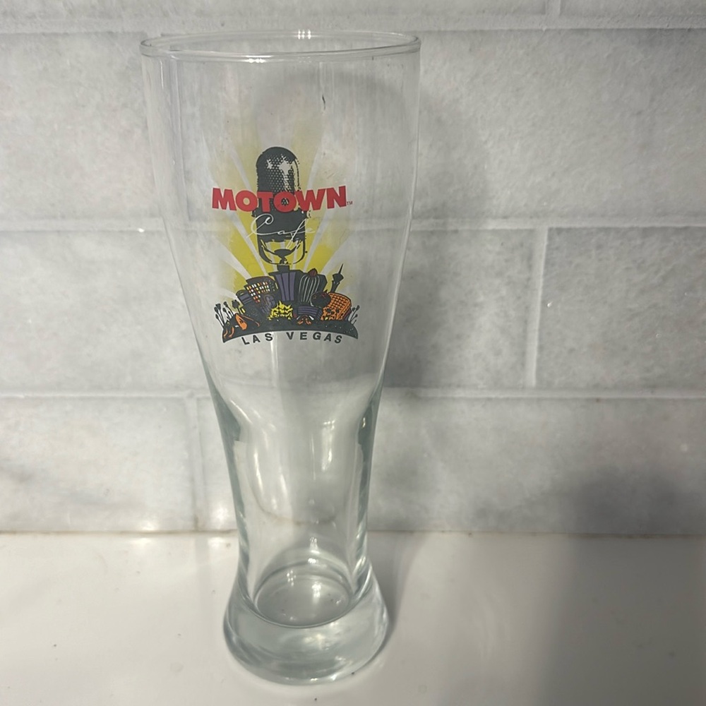 Motown Las Vegas pilsner glass beer cocktails souvenir